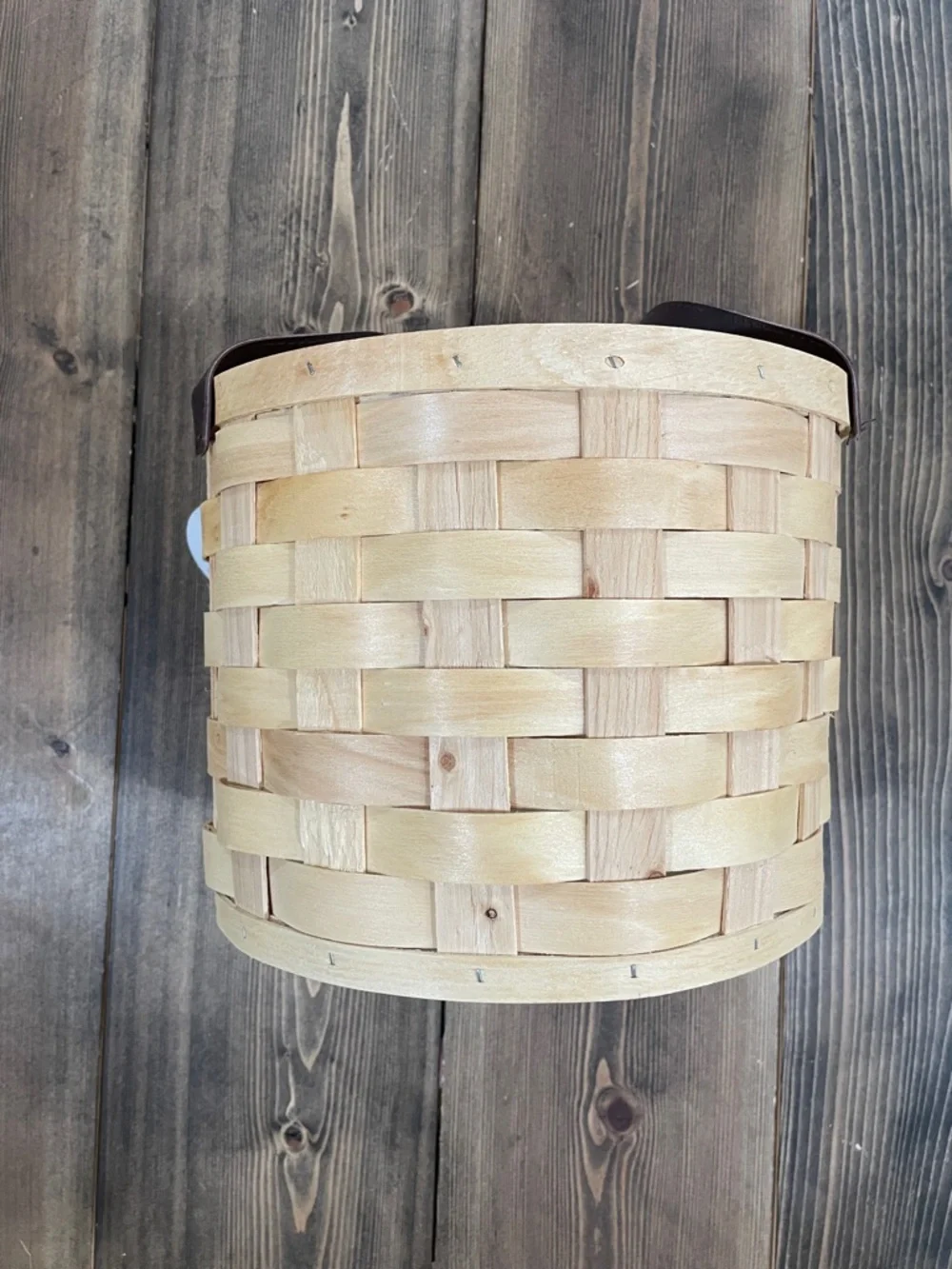 Handcrafted Wooden Decorative Storage Basket